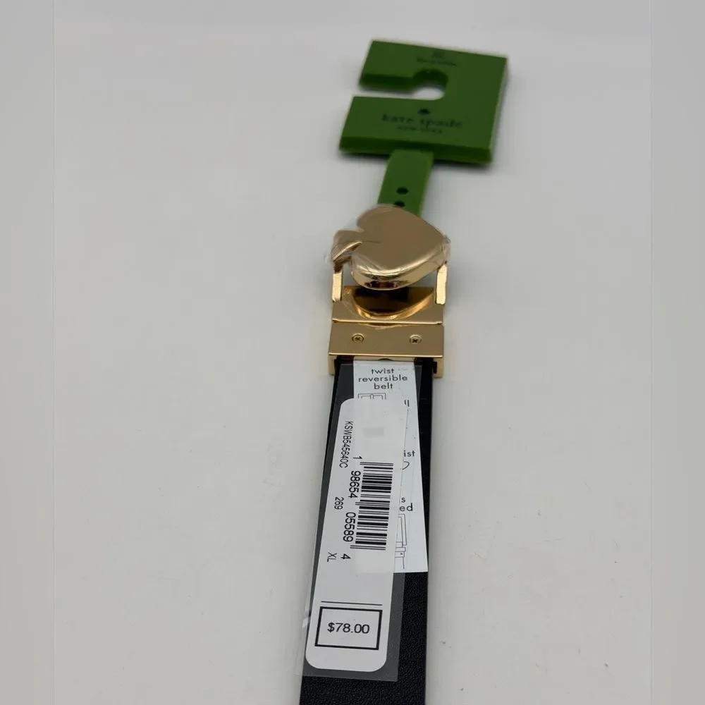 NWT Kate Spade Reversible Calf Leather Animal Print Belt XL